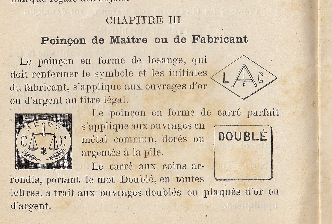 フランスアンティーク・シルバー（銀製品）のマーク（刻印） - 11th