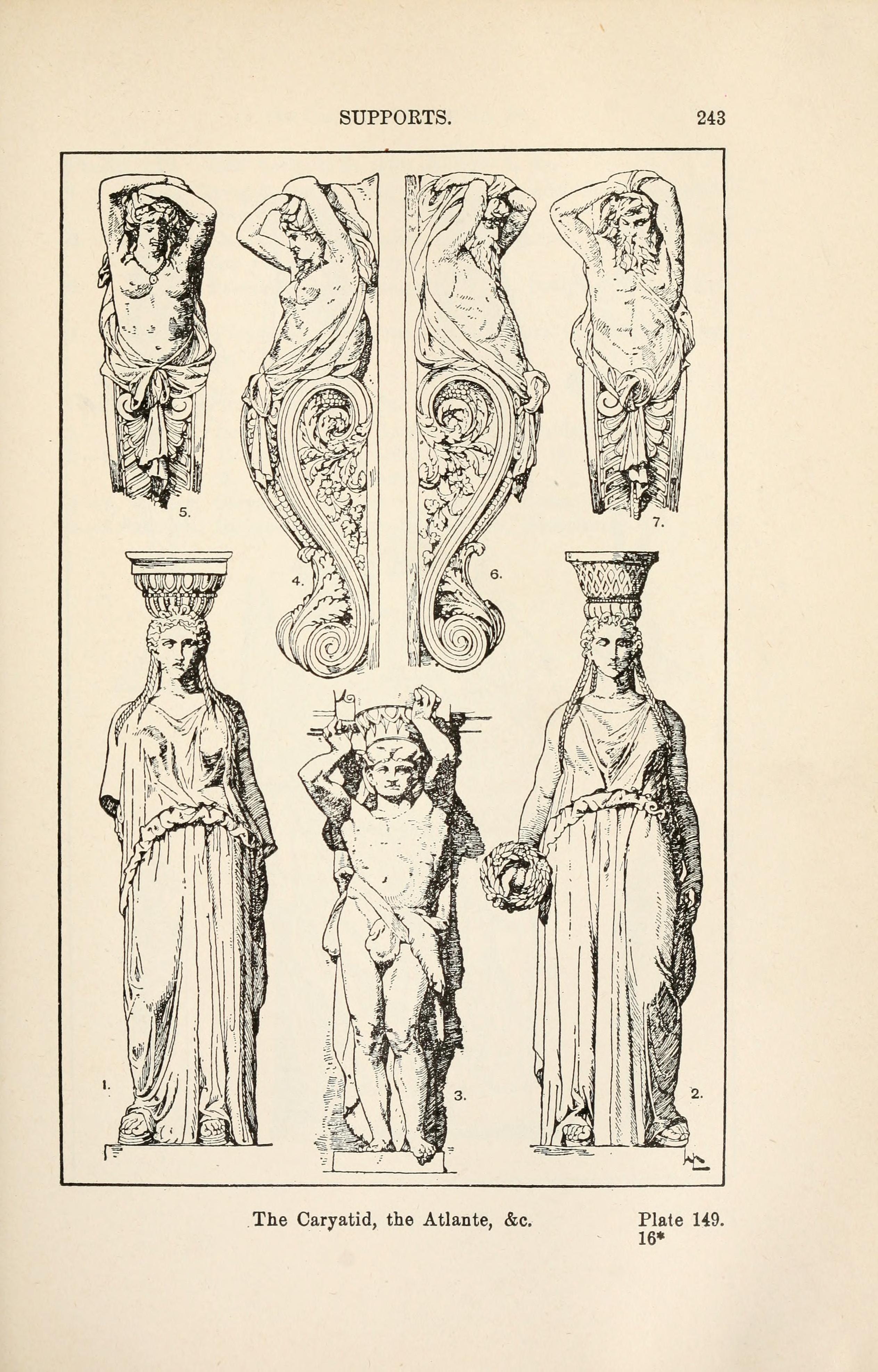 The Caryatid, and the Atlante：Meyer原典 図版149