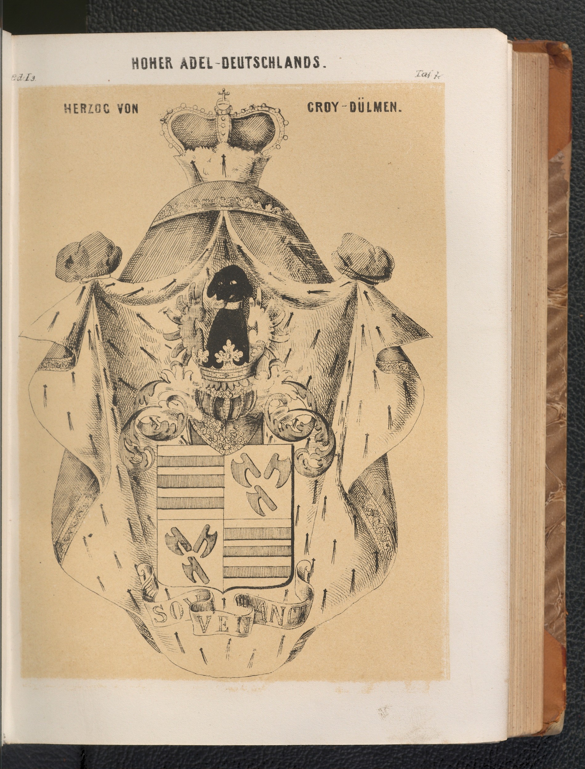 Taf. 7 — HERZOG VON CROY-DÜLMEN. ／ 銘文：SOUVENANCE