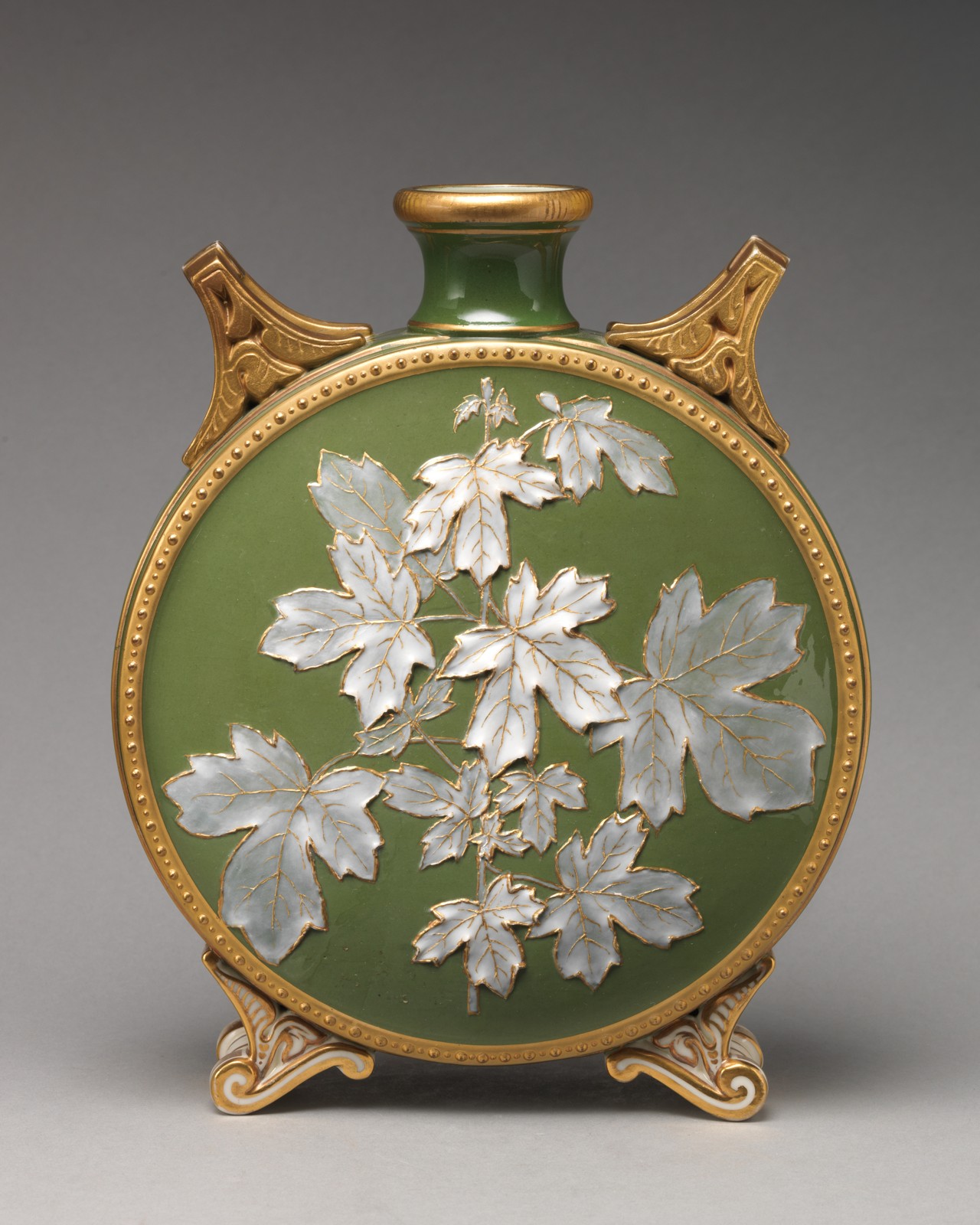 The Metropolitan Museum of Art Moon flask with white grape leaf motifs 2018.62.119