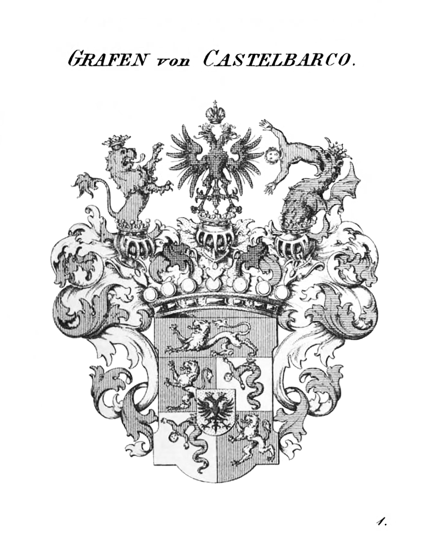 COA Castelbarco — Tyroff オーストリア君主国紋章集の原図