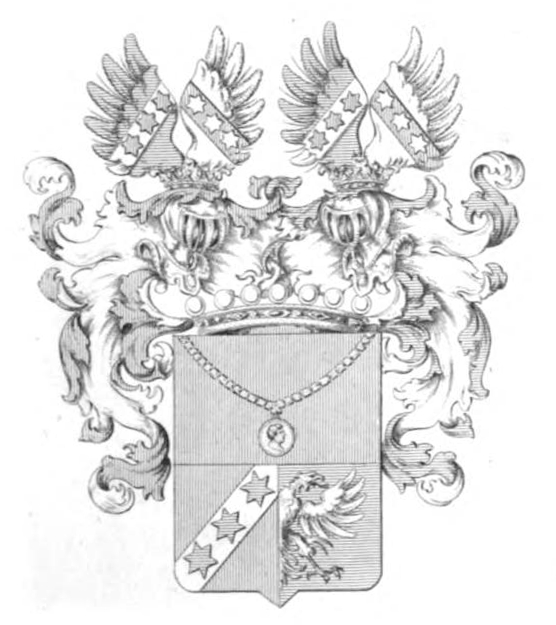 Daudlebsky von Sterneck zu Ehrenstein — Tyroff オーストリア君主国紋章集の原図