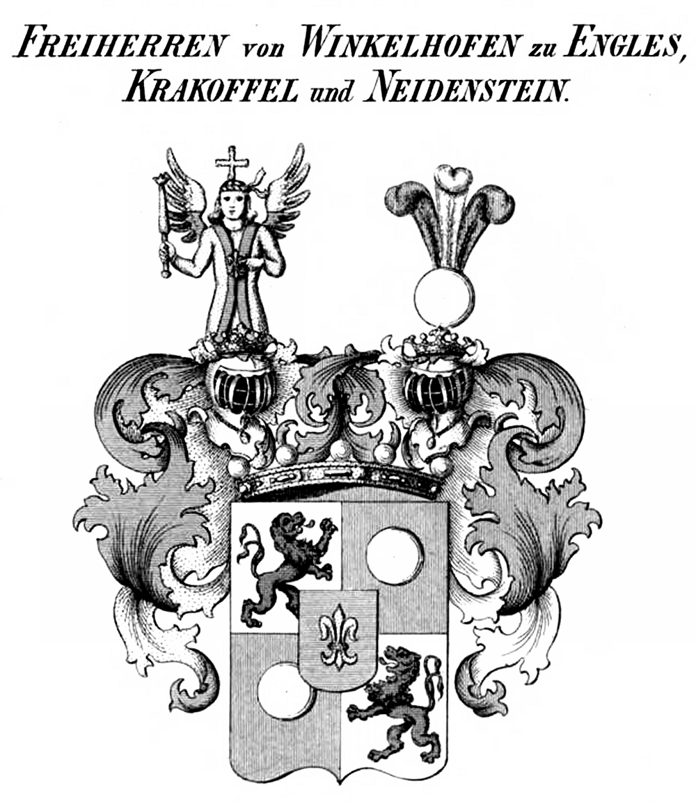 Winkelhofen zu Engles-Wappen -Ty — Tyroff オーストリア君主国紋章集の原図