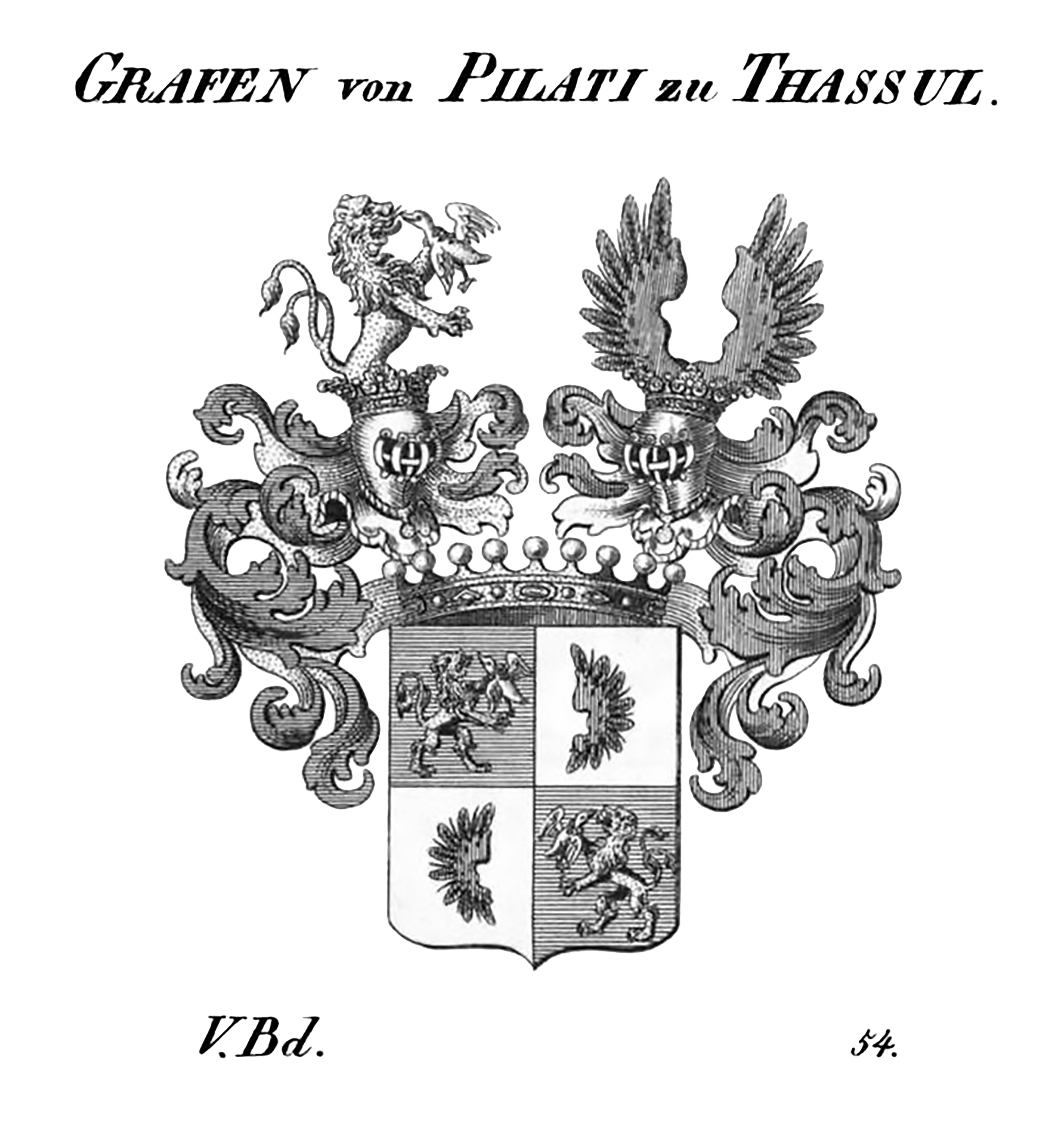 COA Pilati zu Thassul Tyroff AT — Tyroff オーストリア君主国紋章集の原図