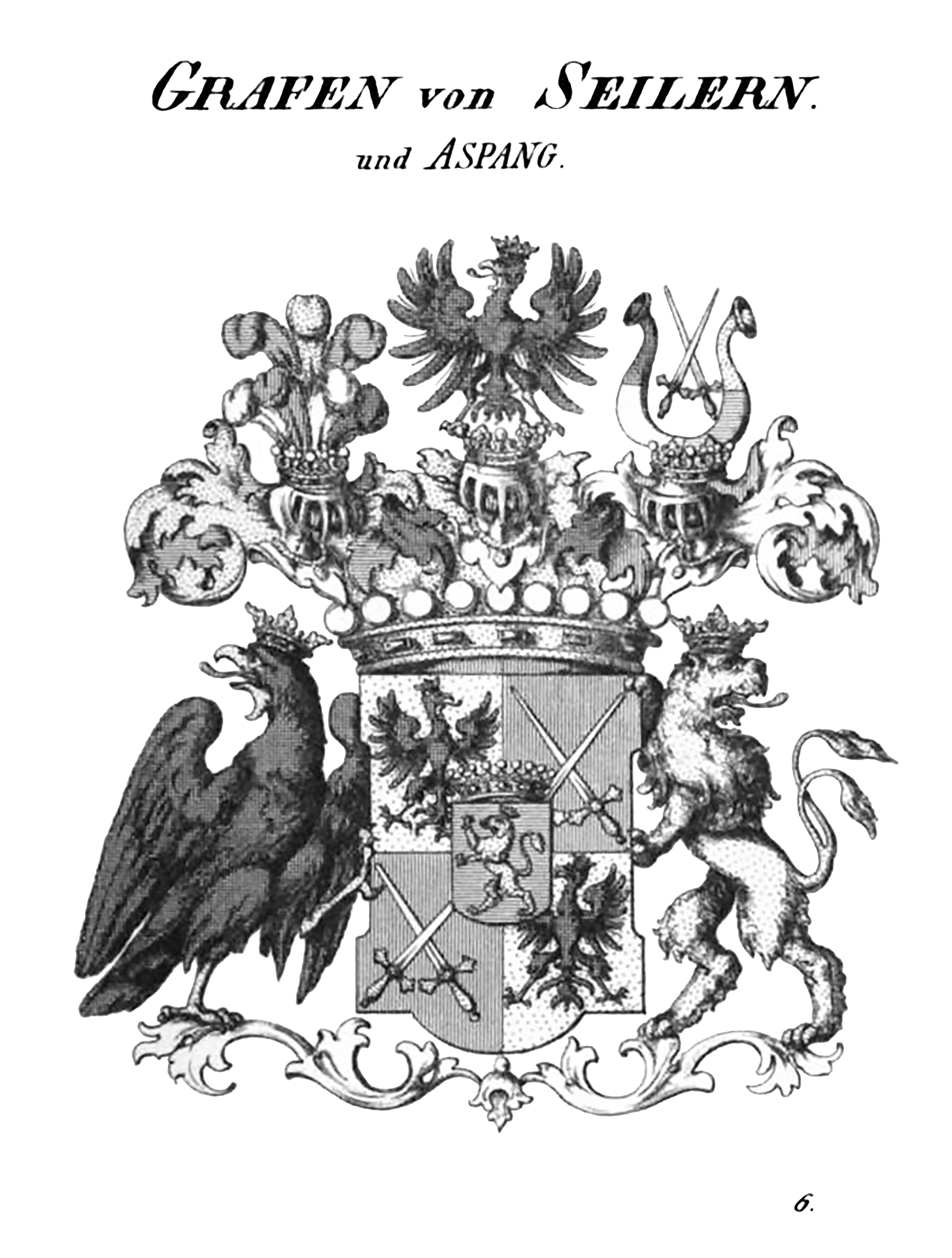 COA Seilern und Aspang Tyroff AT — Tyroff オーストリア君主国紋章集の原図