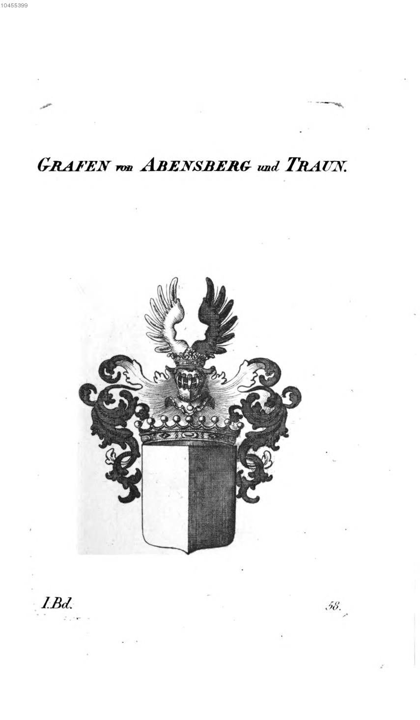 Abensberg und Traun — Tyroff オーストリア君主国紋章集の原図