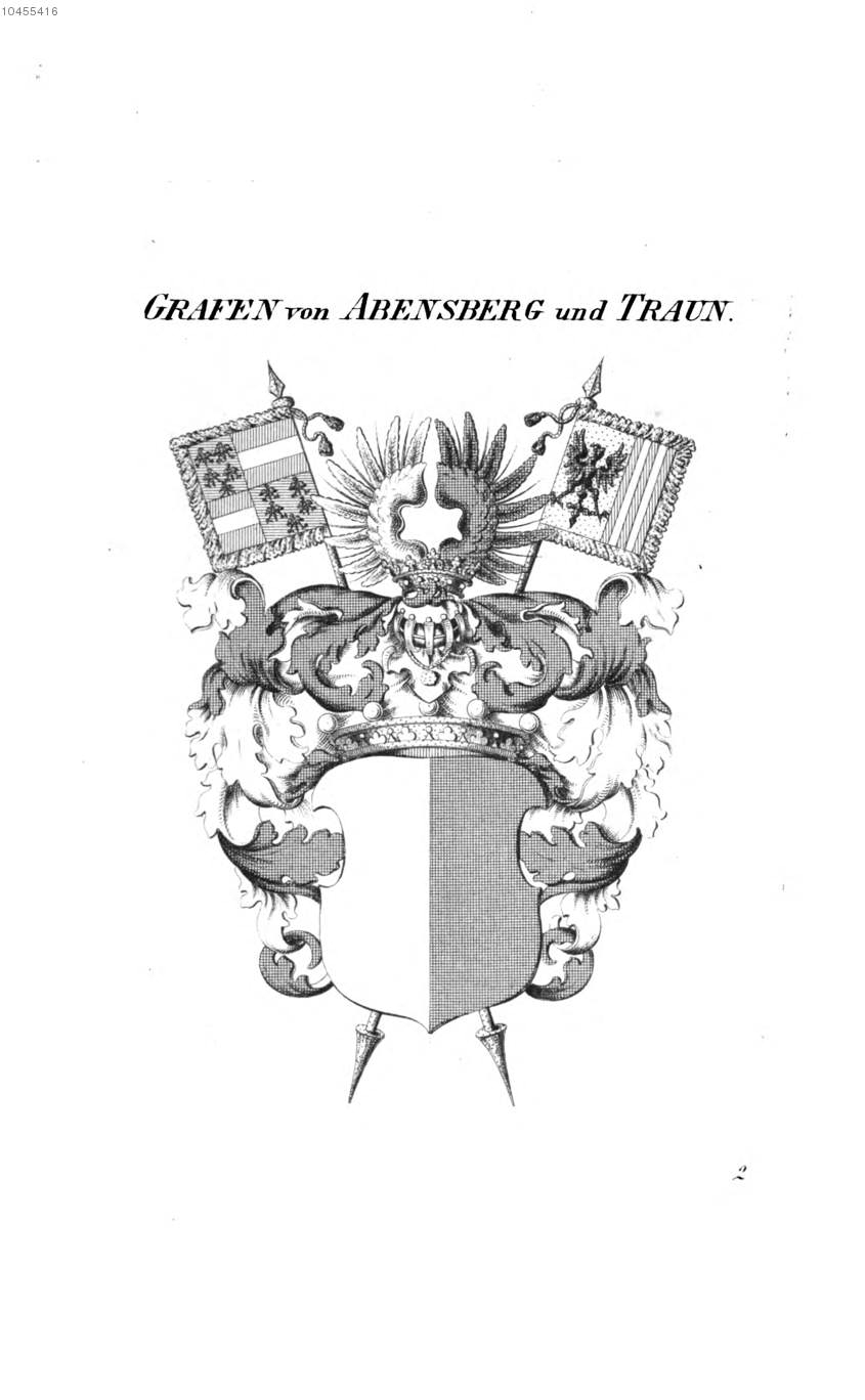 Abensberg und Traun 2 — Tyroff オーストリア君主国紋章集の原図
