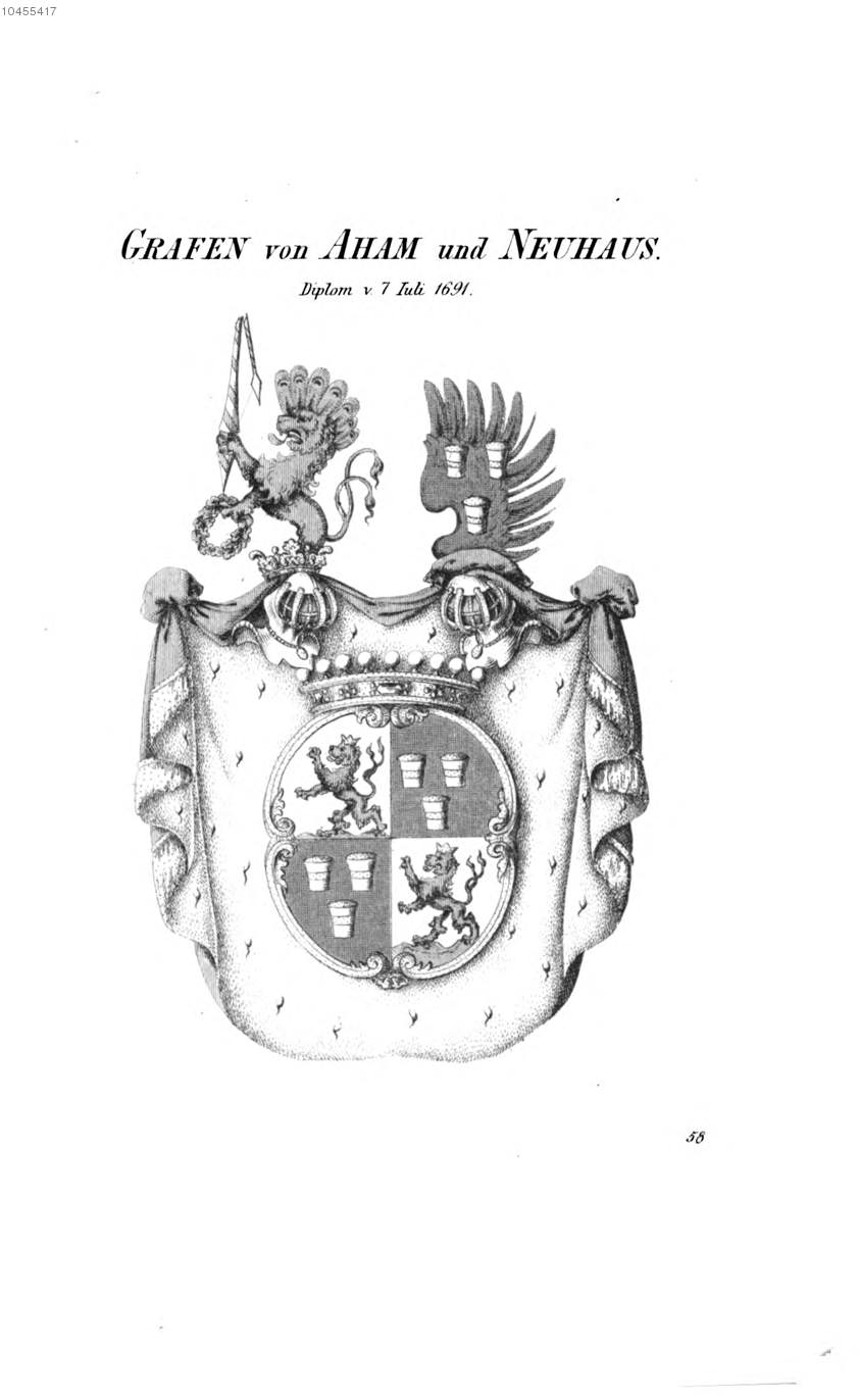 Aham und Neuhaus 2 — Tyroff オーストリア君主国紋章集の原図