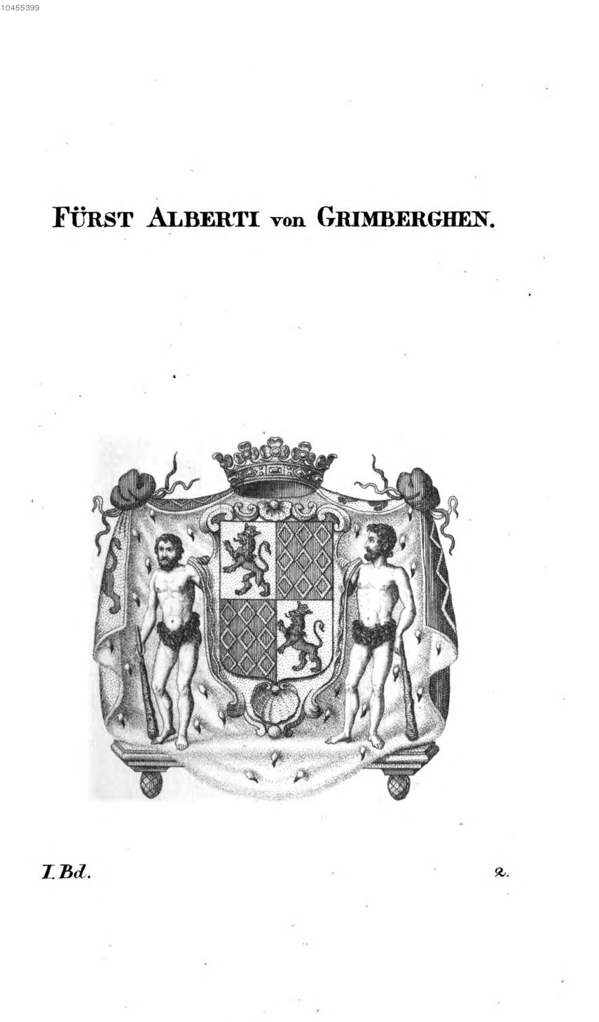 Alberti von Grimberghen — Tyroff オーストリア君主国紋章集の原図