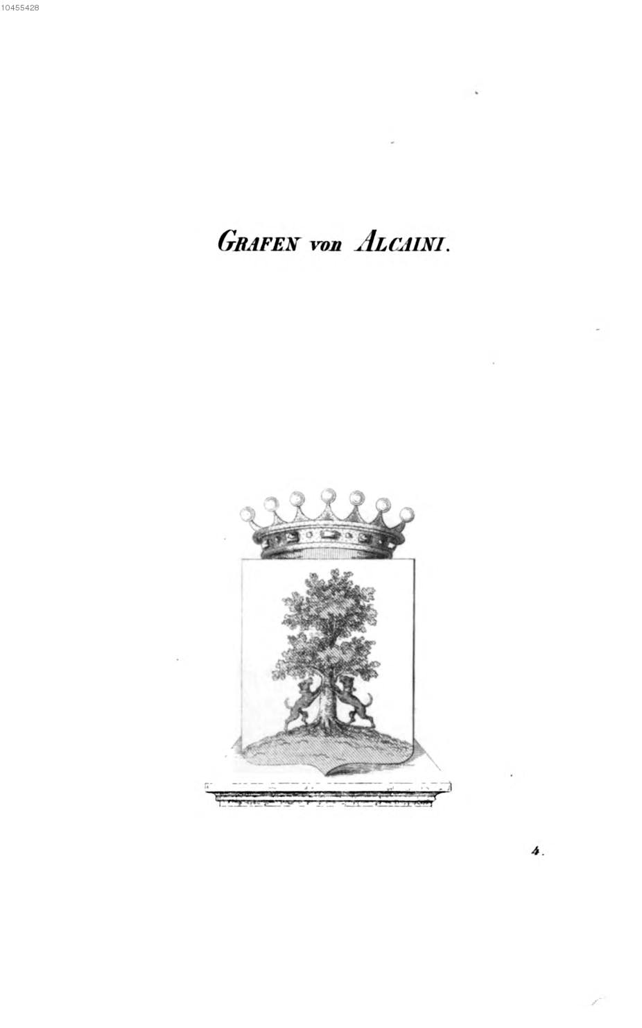Alcaini 2 — Tyroff オーストリア君主国紋章集の原図