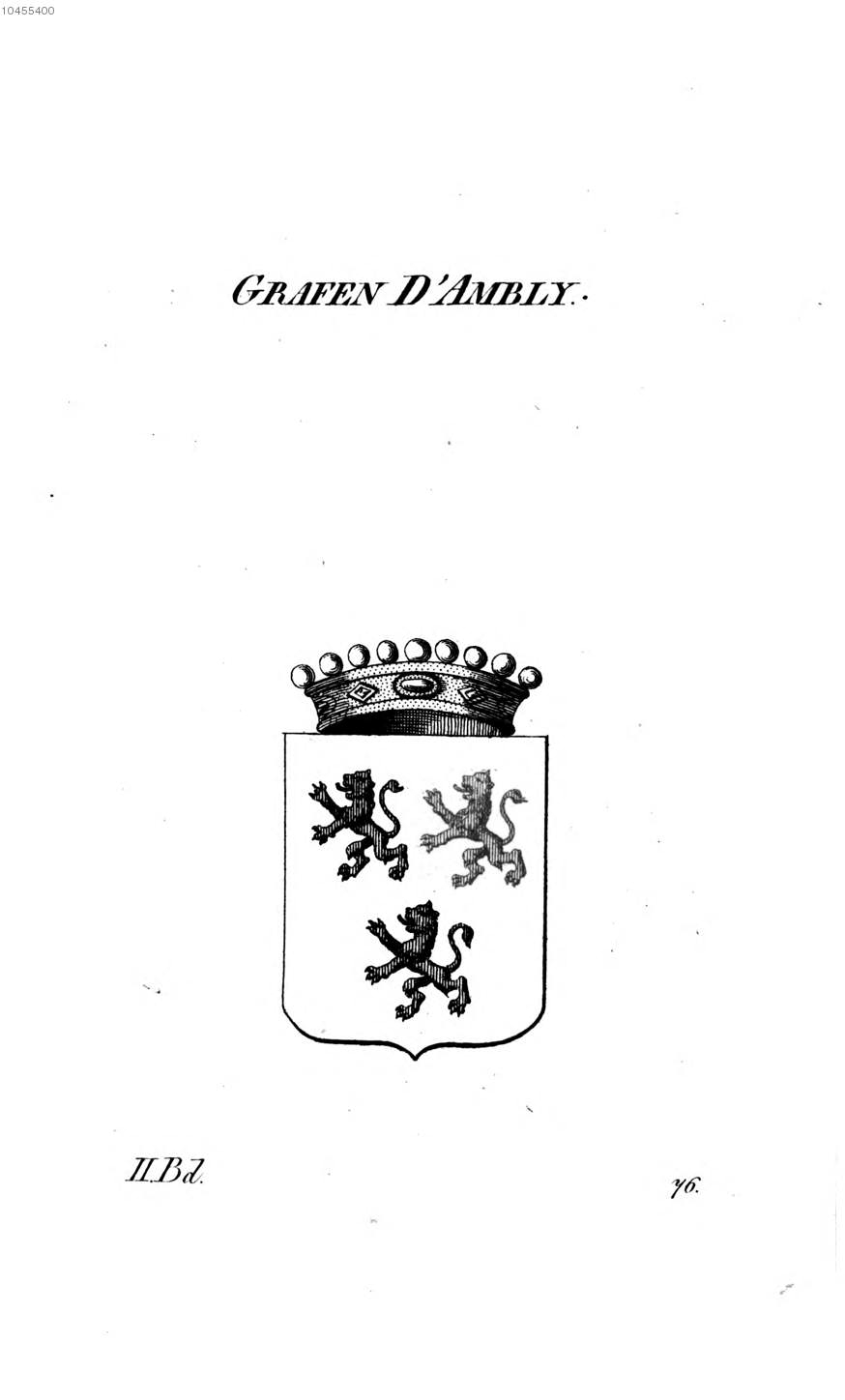 Ambly D'ambly — Tyroff オーストリア君主国紋章集の原図