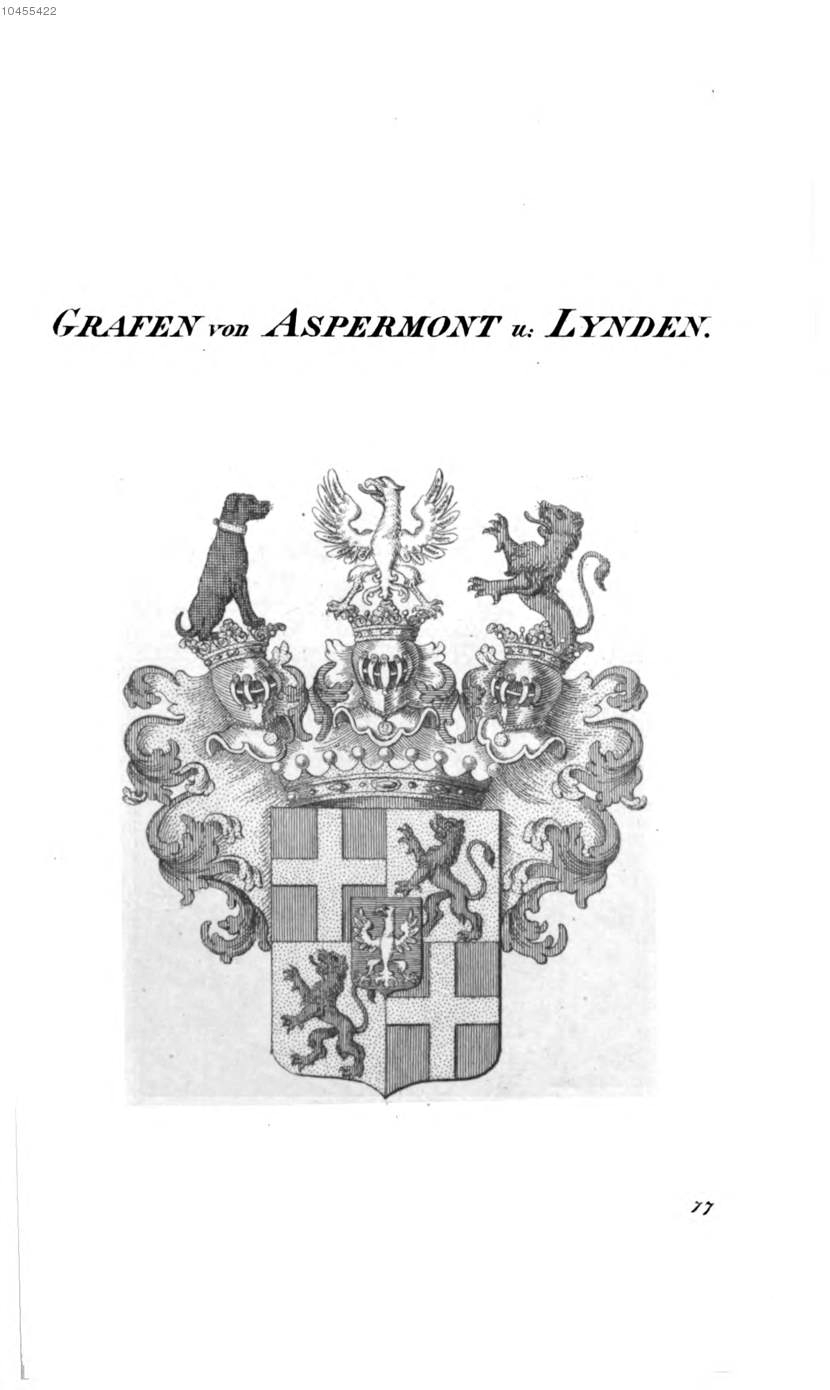 Aspermont Lynden 2 — Tyroff オーストリア君主国紋章集の原図