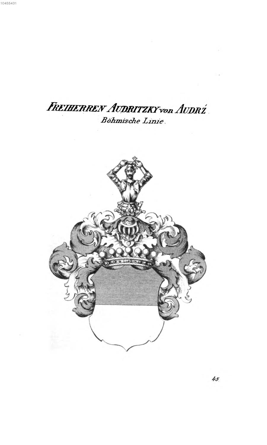Audritzky von Audrz — Tyroff オーストリア君主国紋章集の原図