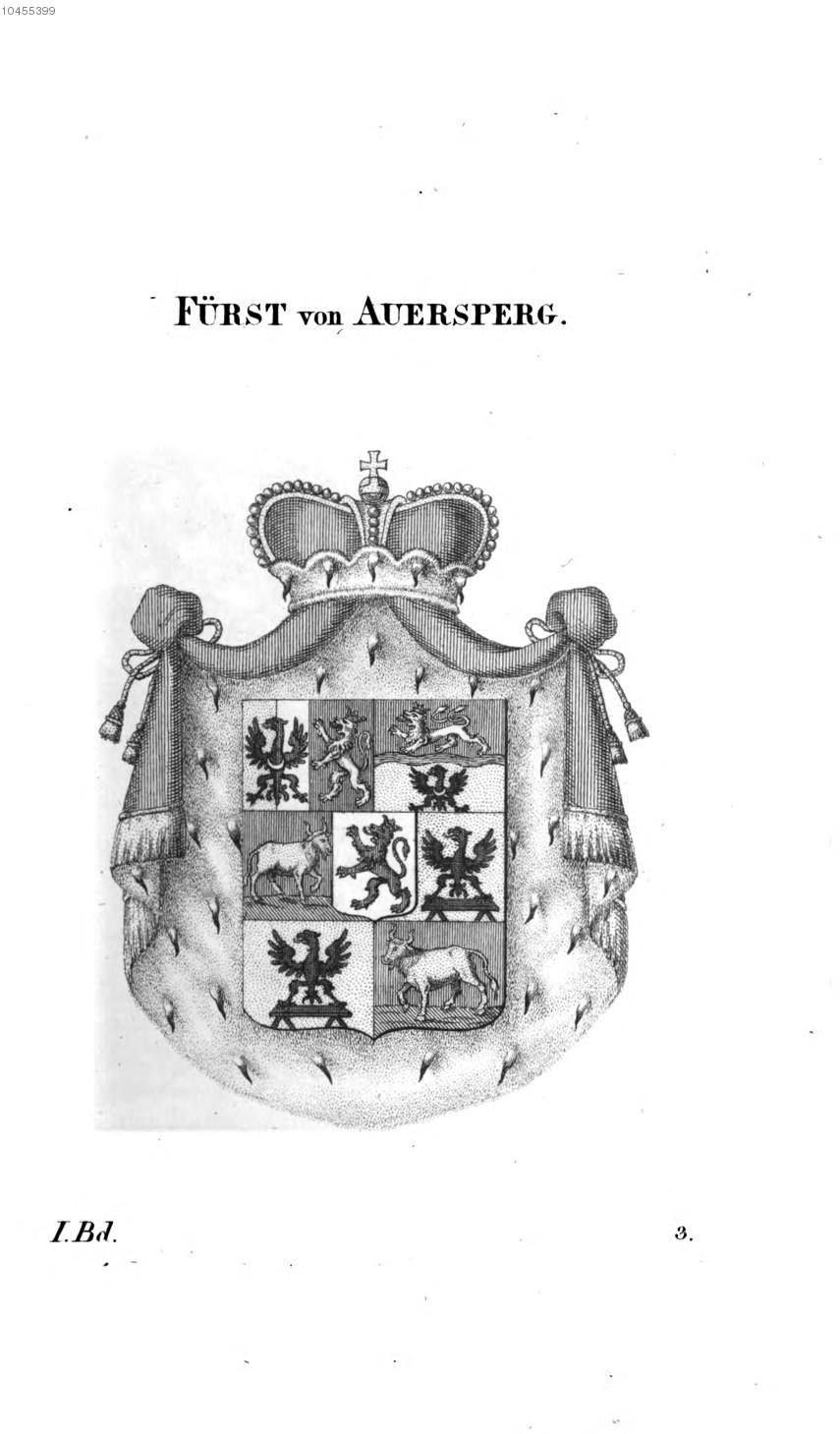 Auersperg — Tyroff オーストリア君主国紋章集の原図