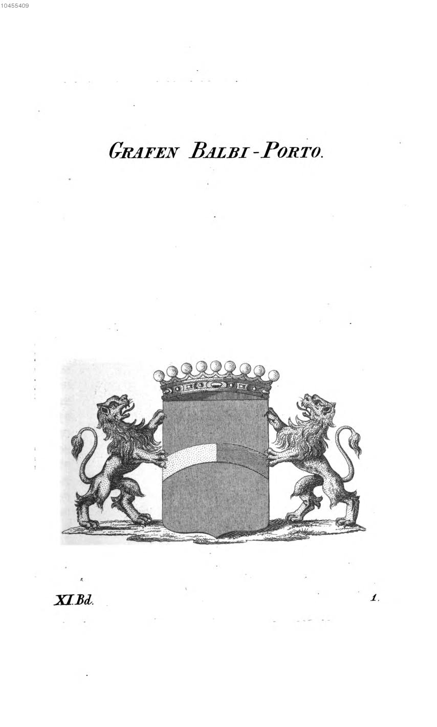 Balbi Porto — Tyroff オーストリア君主国紋章集の原図