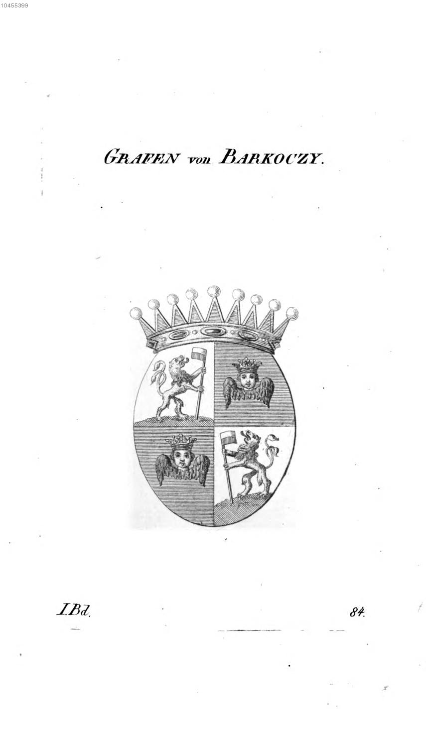 Barkoczy — Tyroff オーストリア君主国紋章集の原図