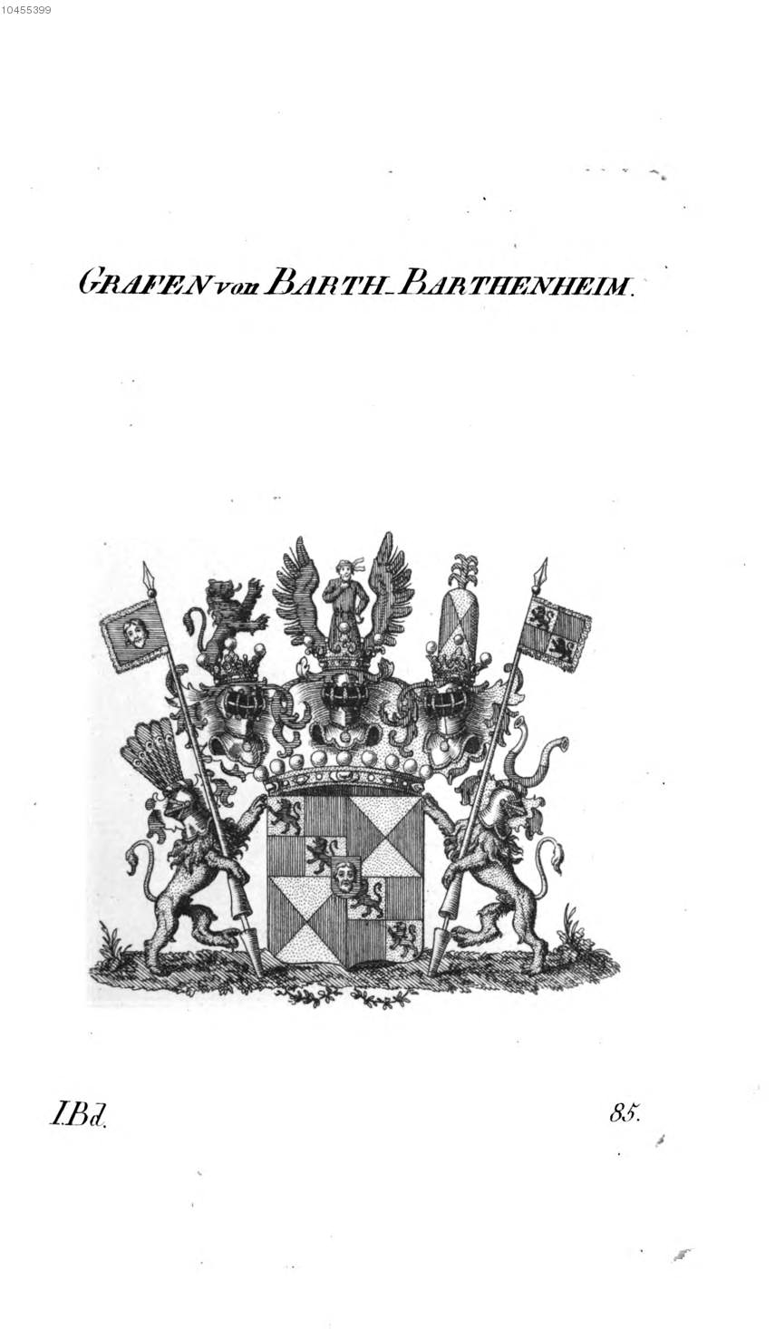 Barth Barthenheim — Tyroff オーストリア君主国紋章集の原図