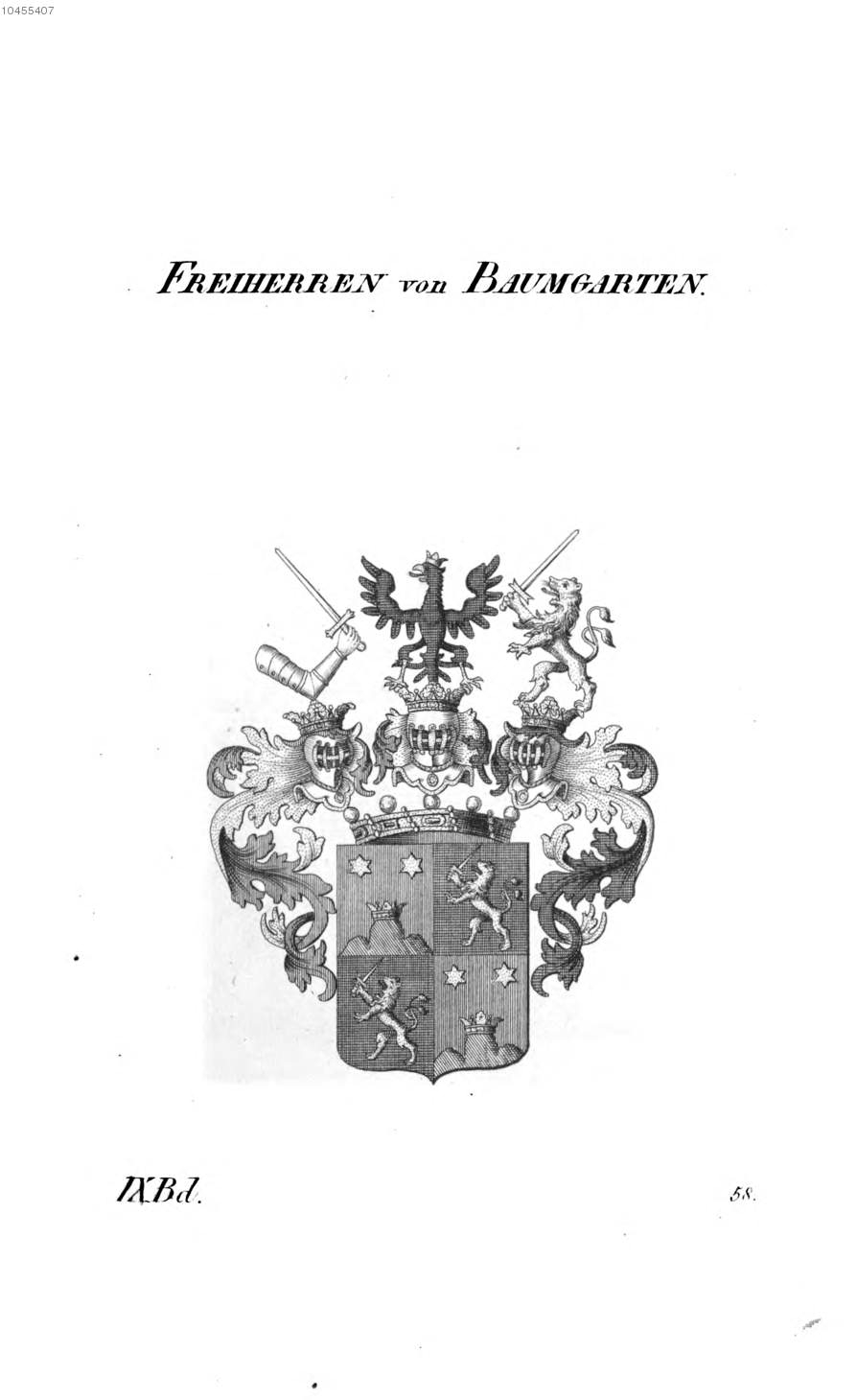 Baumgarten — Tyroff オーストリア君主国紋章集の原図