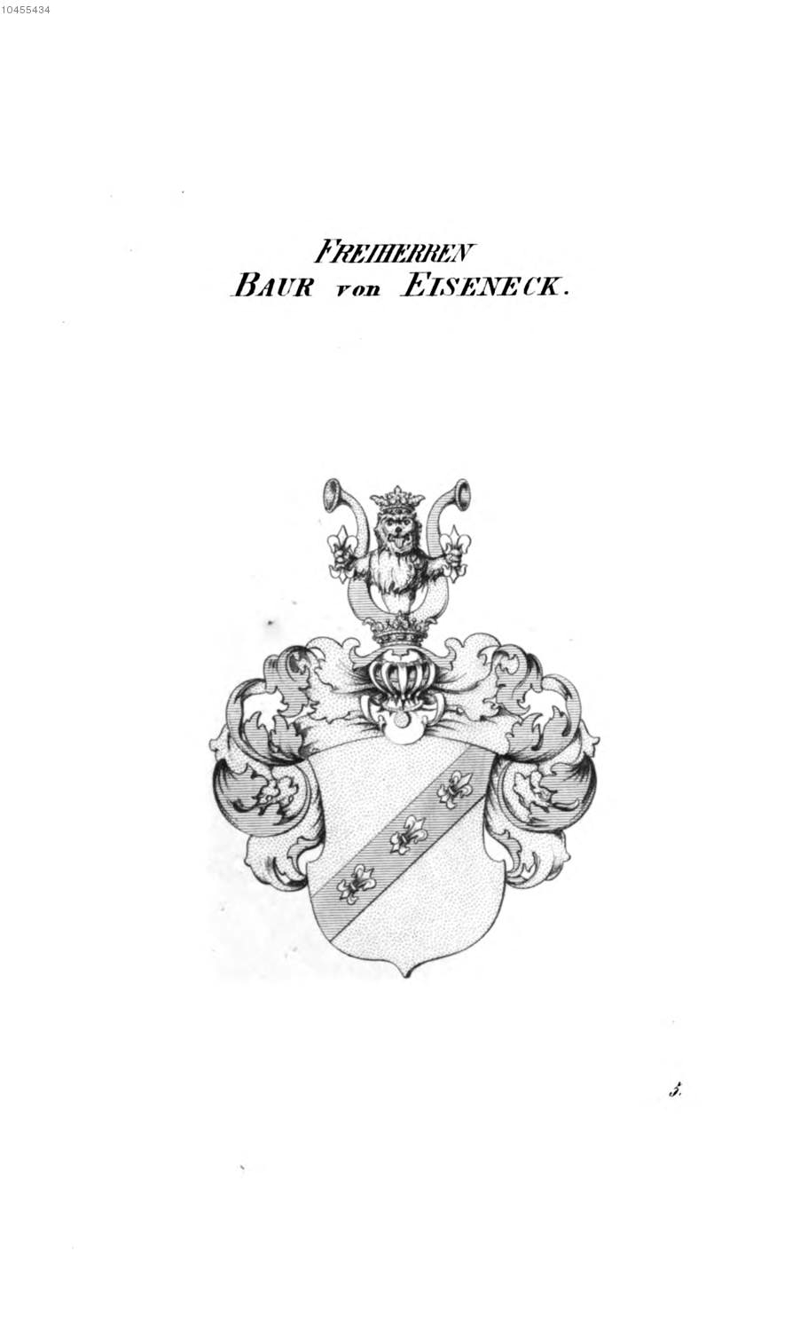 Baur von Eiseneck — Tyroff オーストリア君主国紋章集の原図