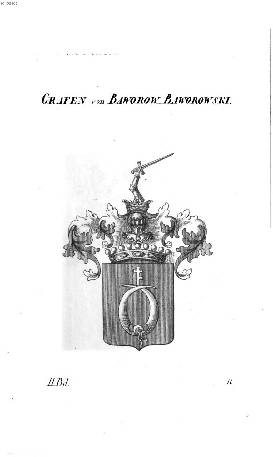 Baworow Baworowski — Tyroff オーストリア君主国紋章集の原図