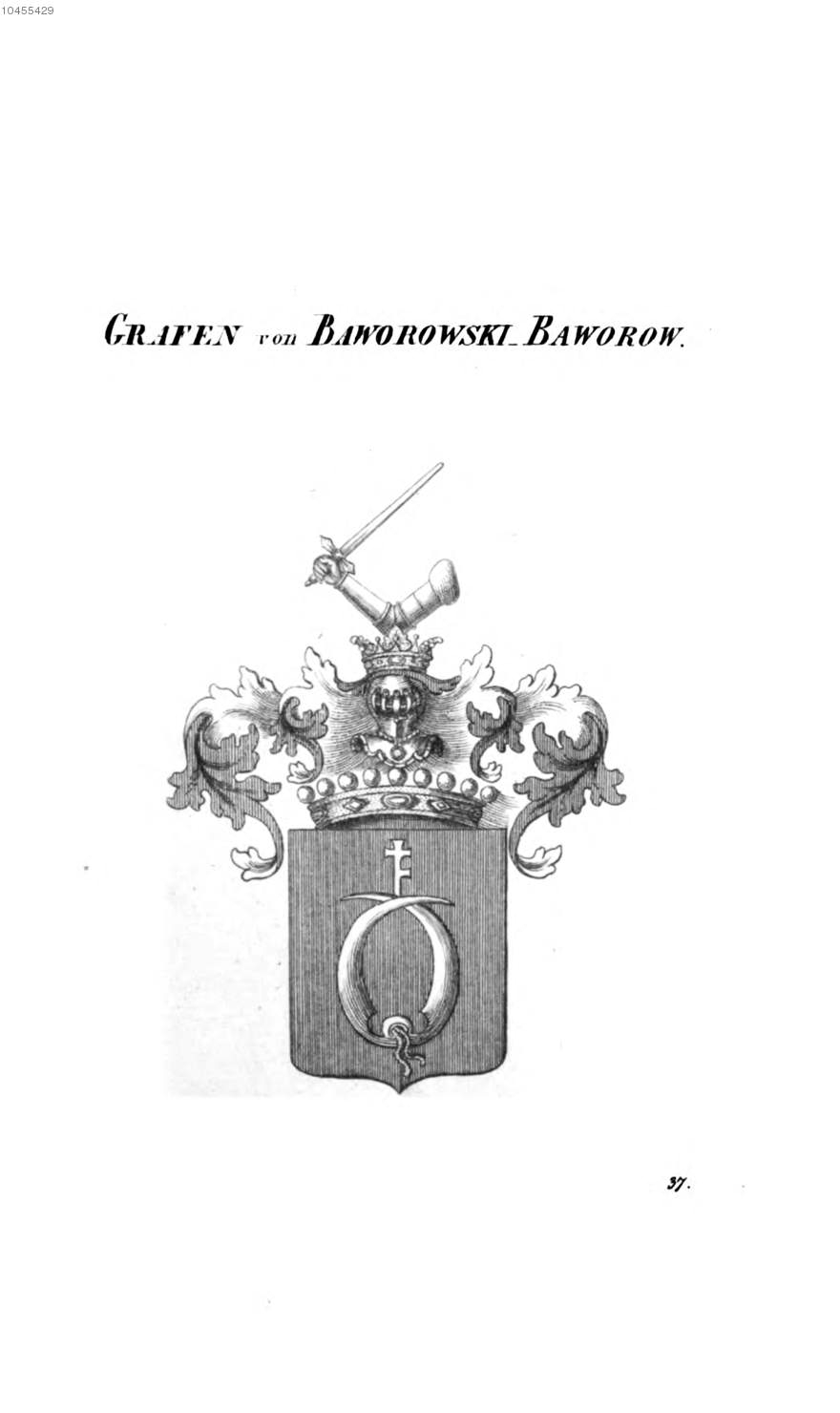 Baworowski Baworow — Tyroff オーストリア君主国紋章集の原図