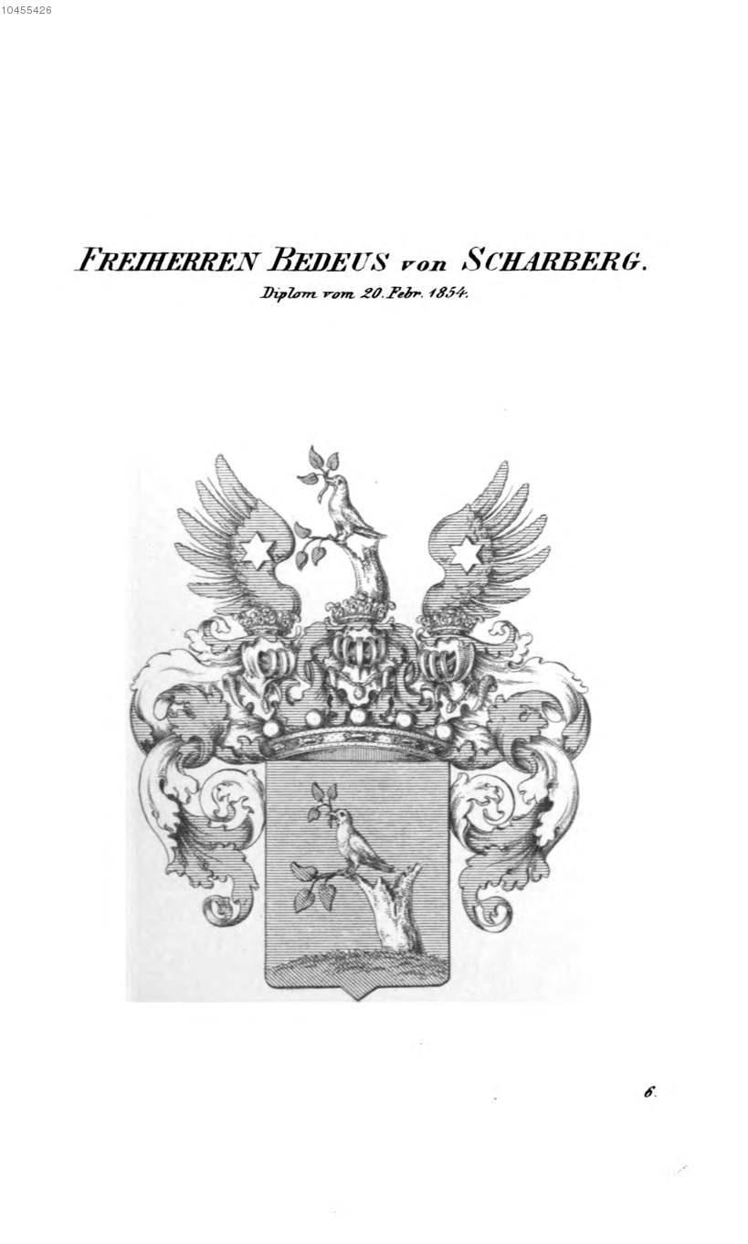 Bedeus von Scharberg — Tyroff オーストリア君主国紋章集の原図