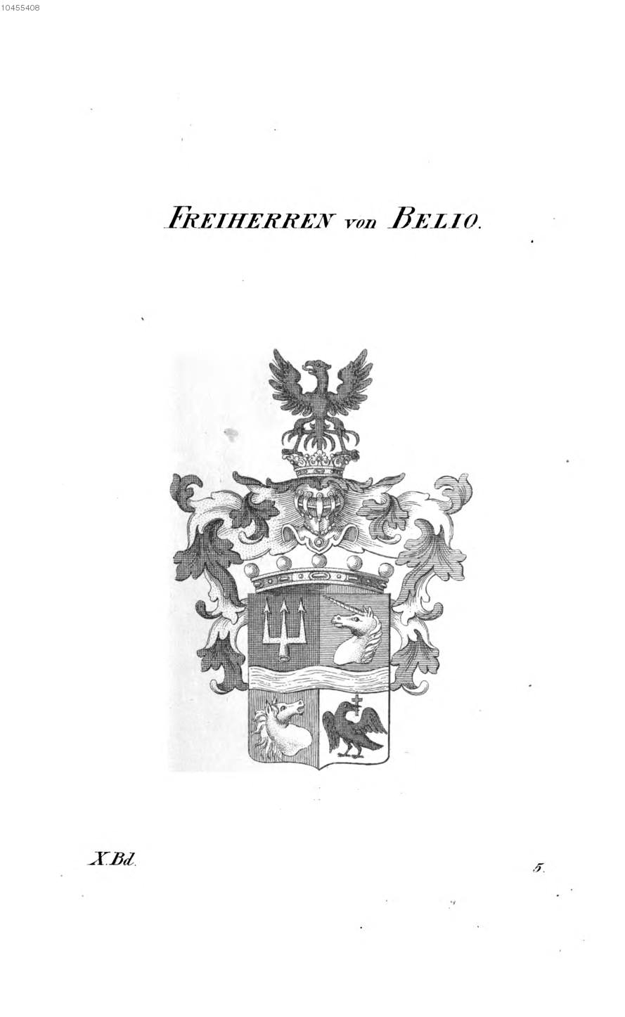 Belio — Tyroff オーストリア君主国紋章集の原図