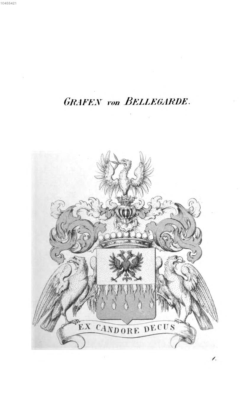 Bellegarde 2 — Tyroff オーストリア君主国紋章集の原図