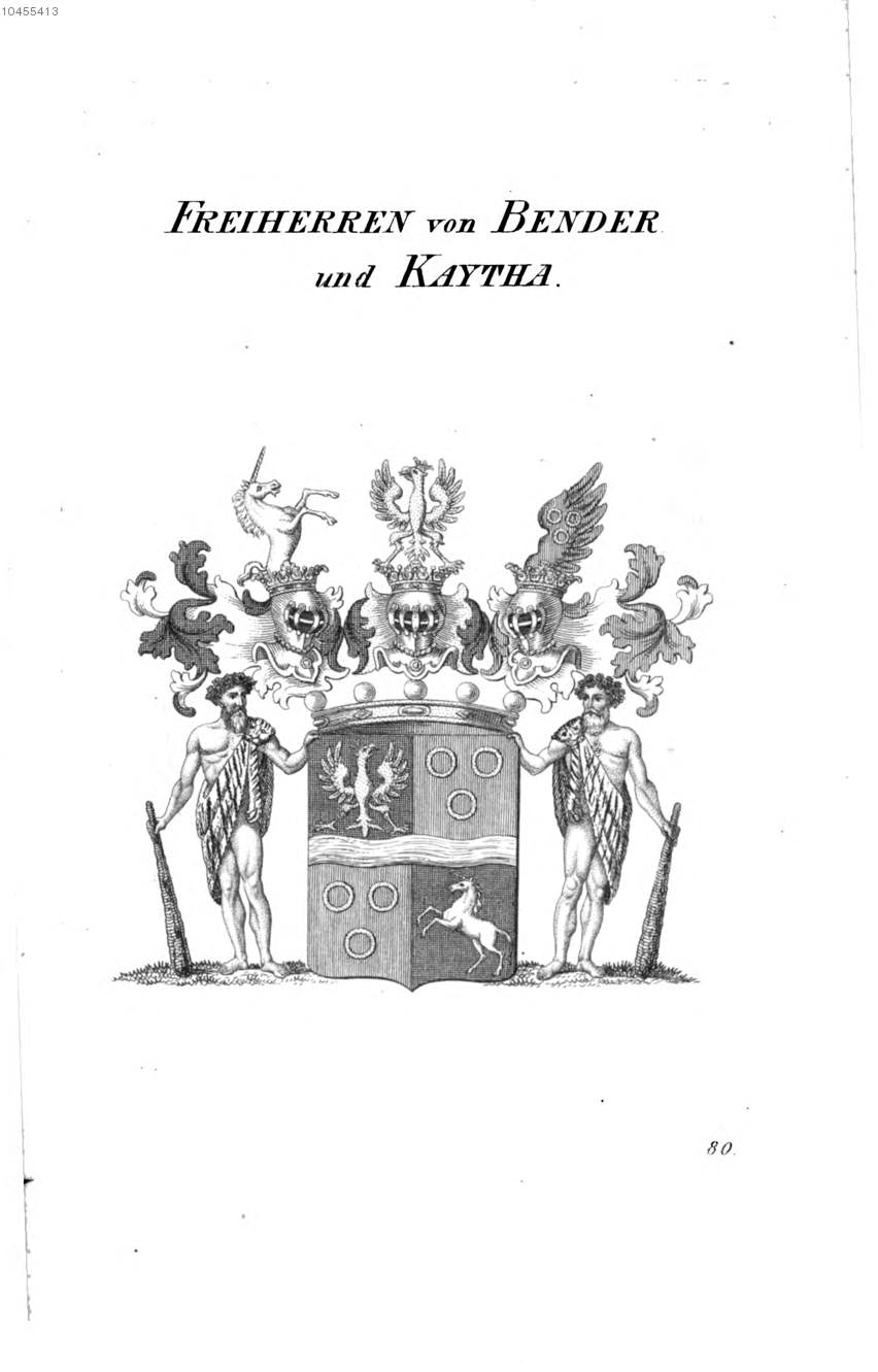 Bender und Kaytha — Tyroff オーストリア君主国紋章集の原図