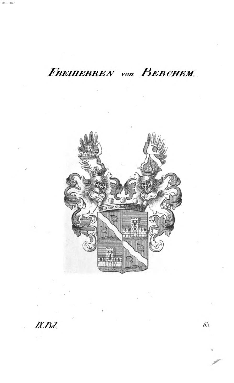Berchem 2 — Tyroff オーストリア君主国紋章集の原図
