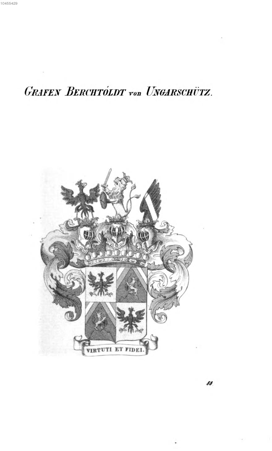 Berchtoldt von Ungarschütz 3 — Tyroff オーストリア君主国紋章集の原図