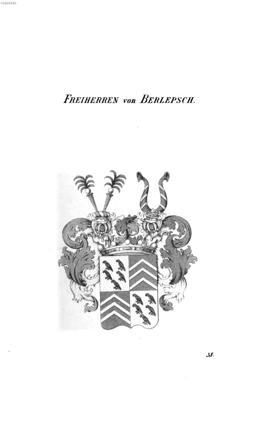 Berlepsch — Tyroff オーストリア君主国紋章集の原図