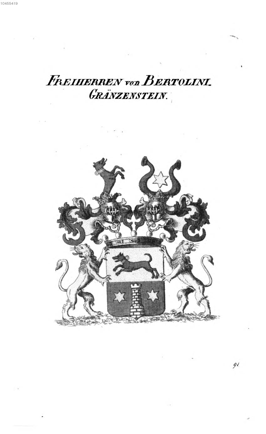 Bertolini Gränzenstein 2 — Tyroff オーストリア君主国紋章集の原図