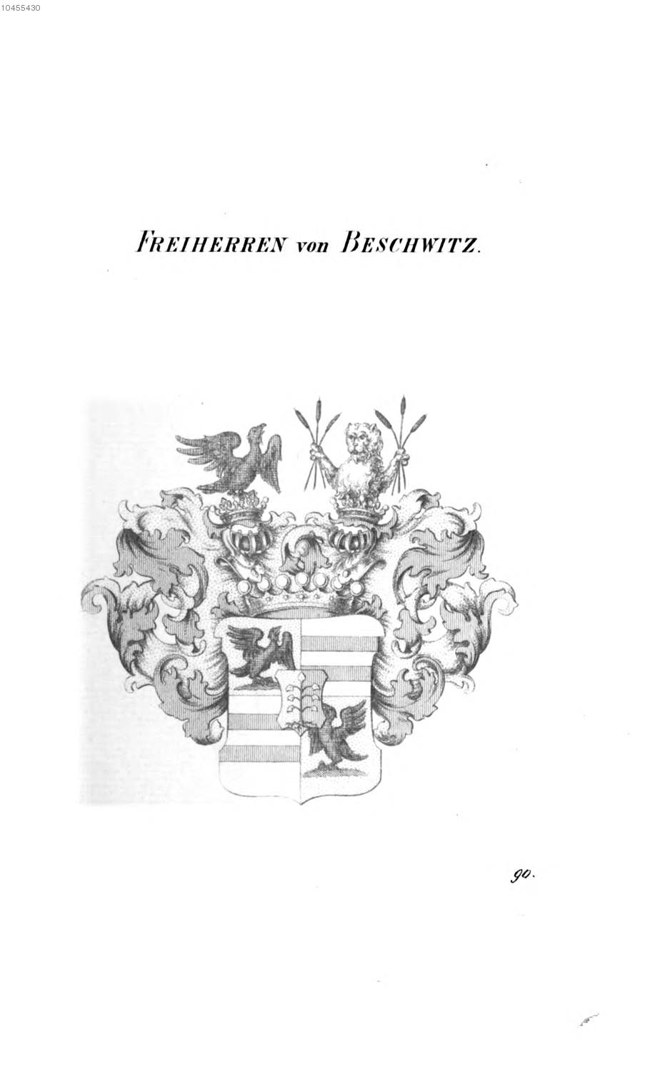 Beschwitz — Tyroff オーストリア君主国紋章集の原図