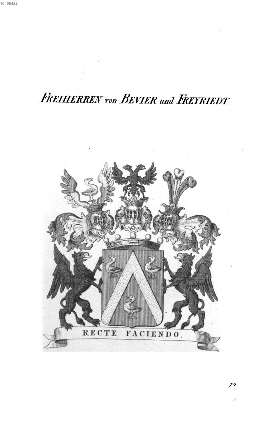 Bevier und Freyriedt 2 — Tyroff オーストリア君主国紋章集の原図