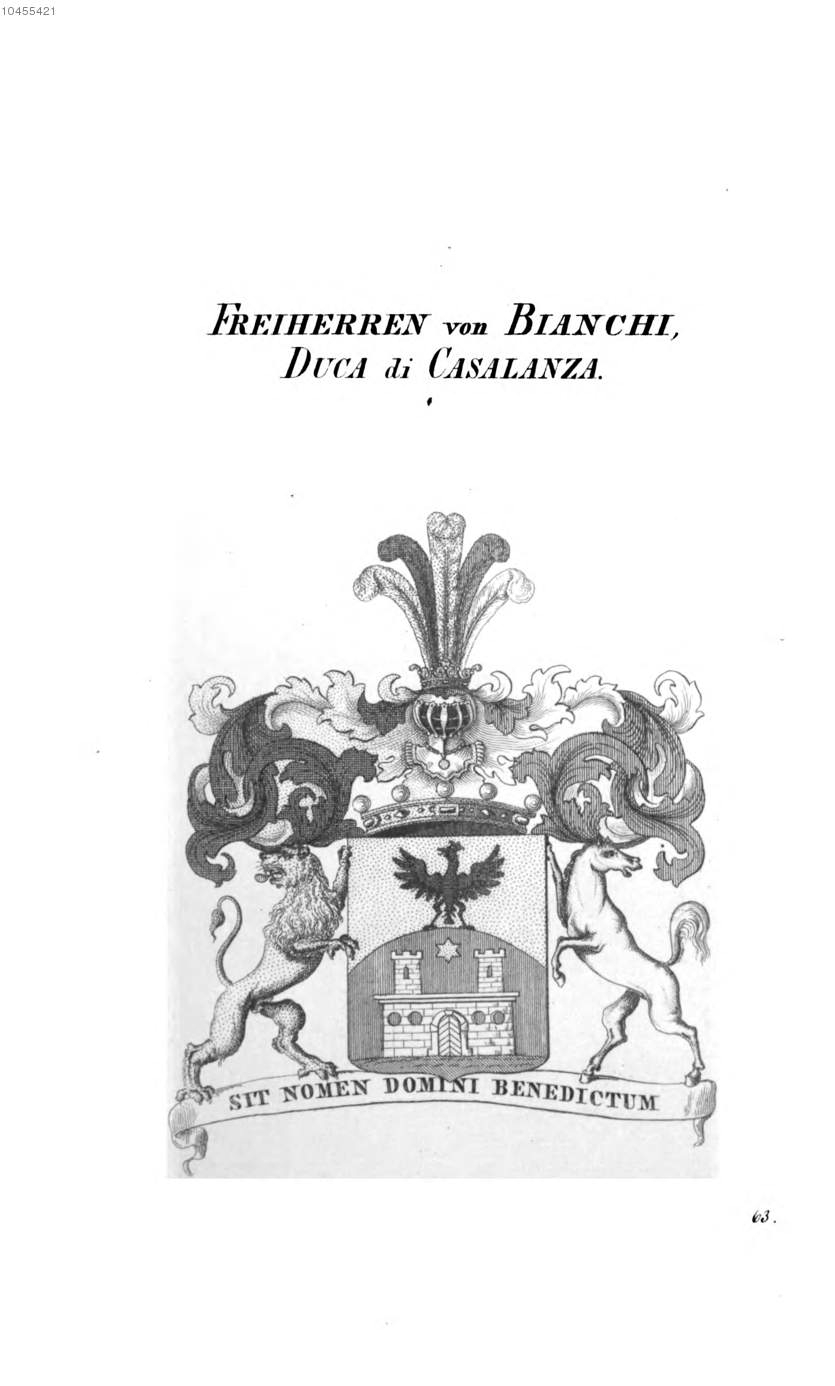Bianchi Duca Di Casalanza 2 — Tyroff オーストリア君主国紋章集の原図