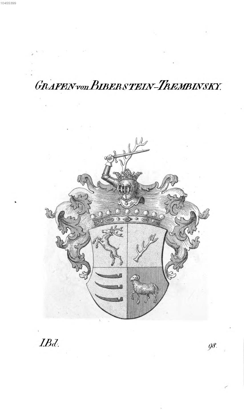 Biberstein Trembinsky — Tyroff オーストリア君主国紋章集の原図