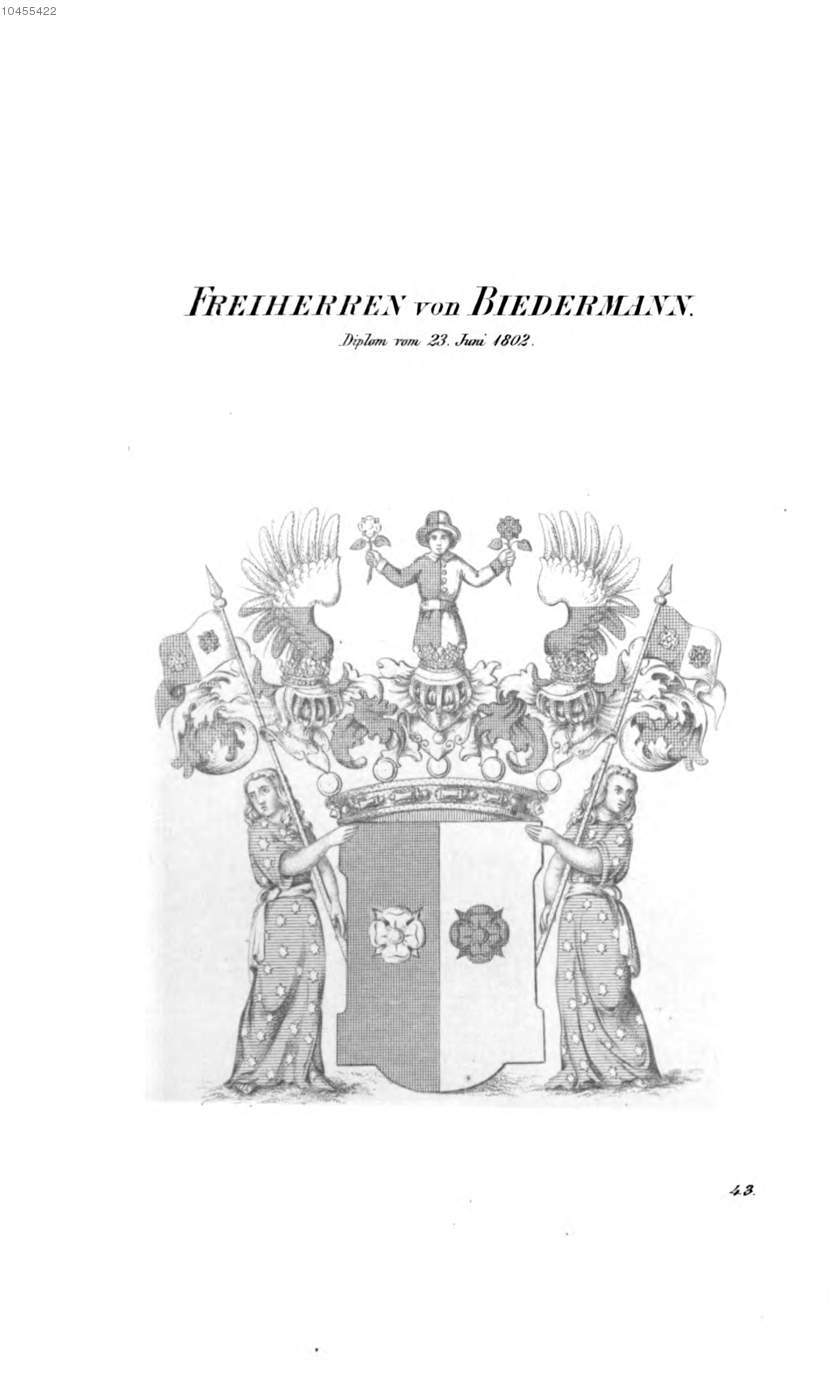 Biedermann 2 — Tyroff オーストリア君主国紋章集の原図