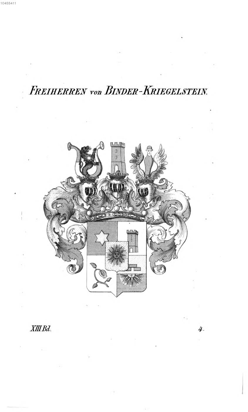 Binder Kriegelstein — Tyroff オーストリア君主国紋章集の原図