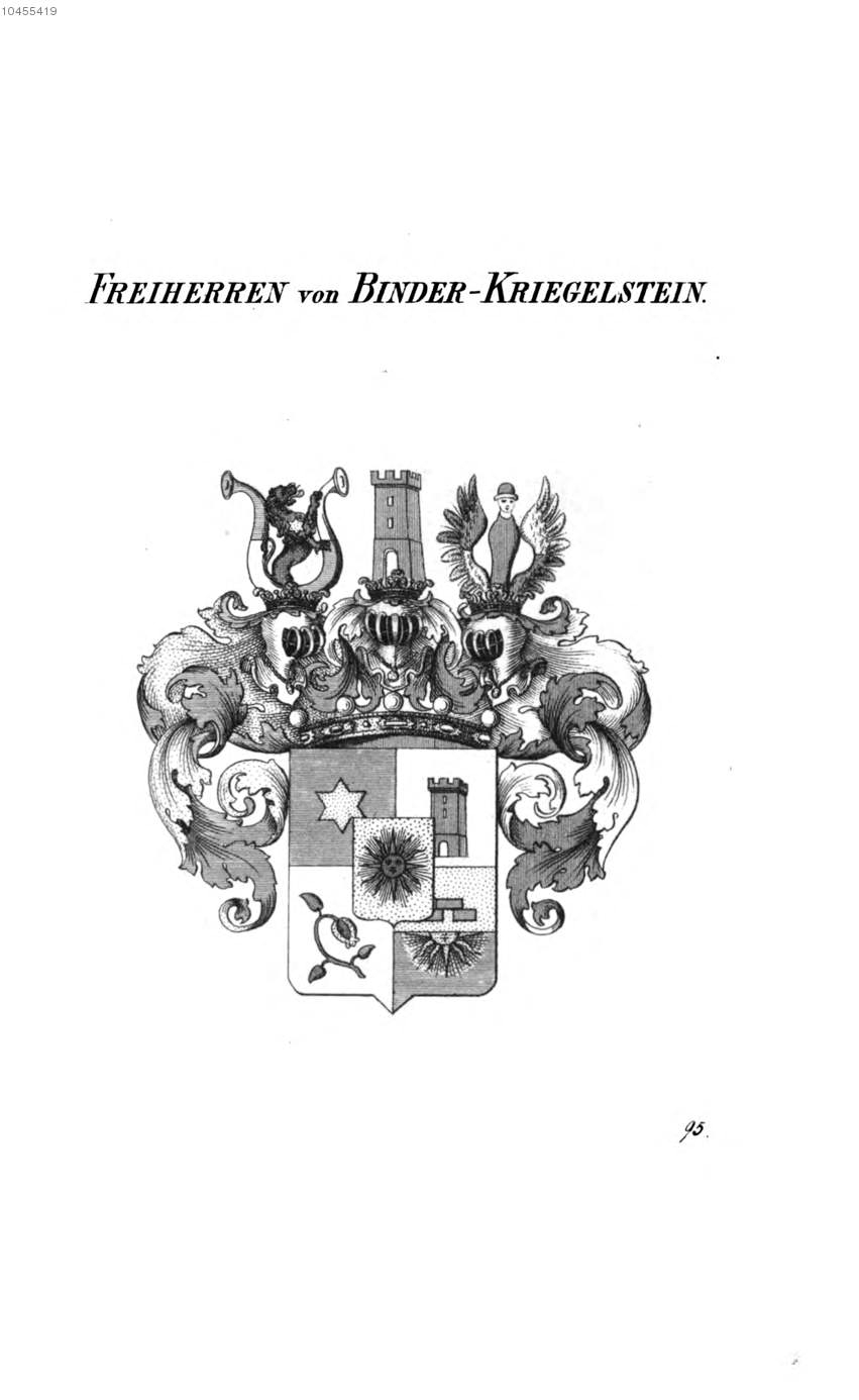 Binder Kriegelstein 1 — Tyroff オーストリア君主国紋章集の原図