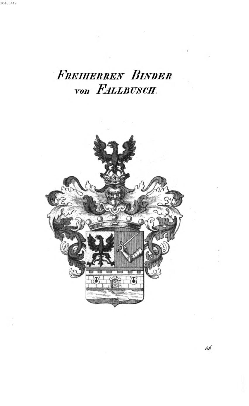 Binder von Fallbusch 2 — Tyroff オーストリア君主国紋章集の原図