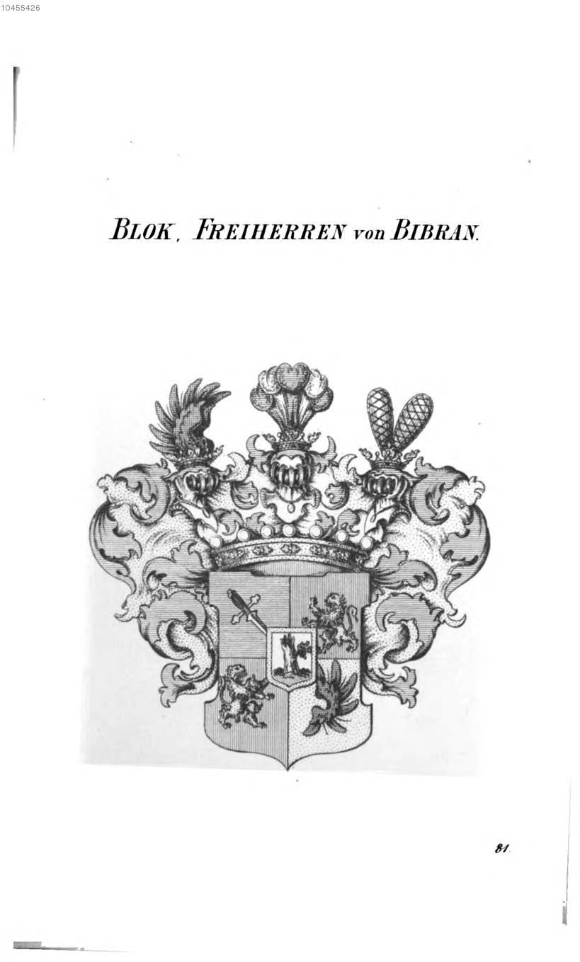 Blok Bibran — Tyroff オーストリア君主国紋章集の原図
