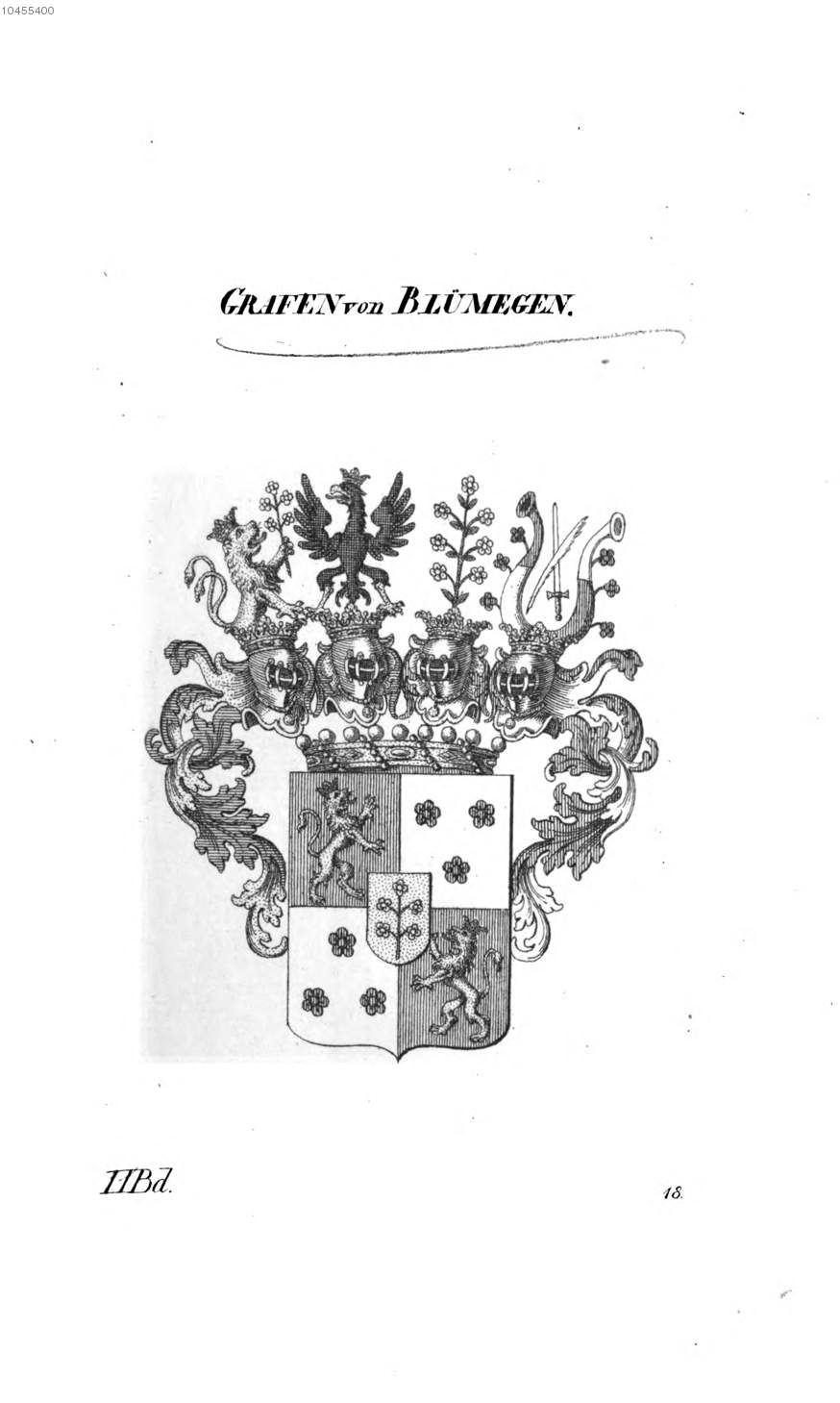Blümegen — Tyroff オーストリア君主国紋章集の原図