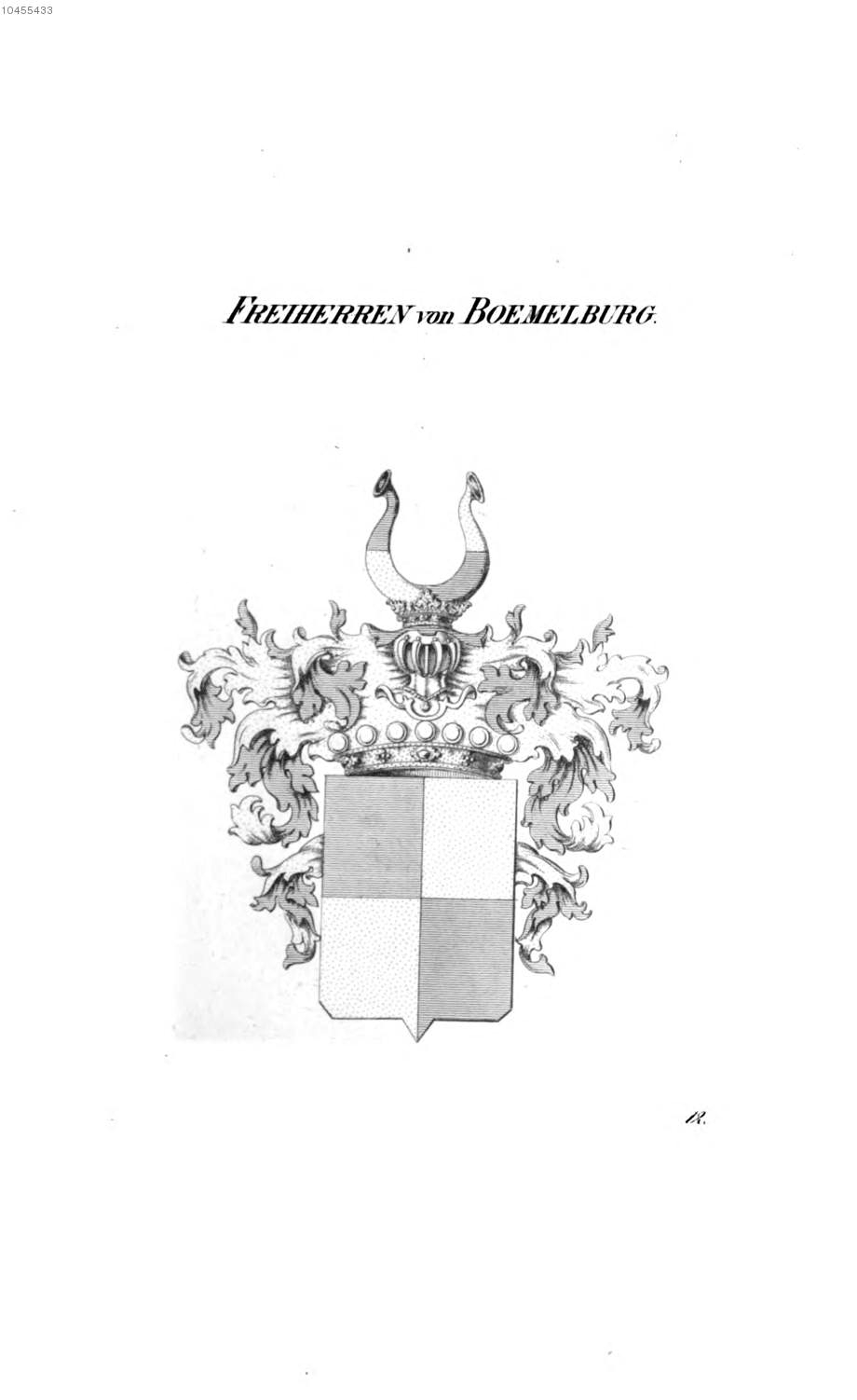 Boemelburg — Tyroff オーストリア君主国紋章集の原図