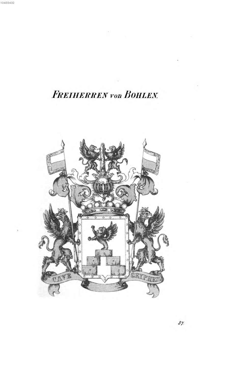 Bohlen 3 — Tyroff オーストリア君主国紋章集の原図