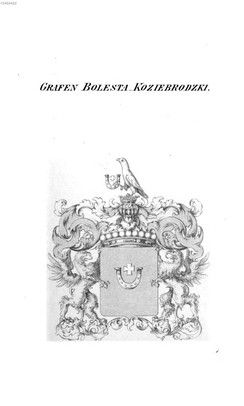 Bolesta Koziebrodzki — Tyroff オーストリア君主国紋章集の原図