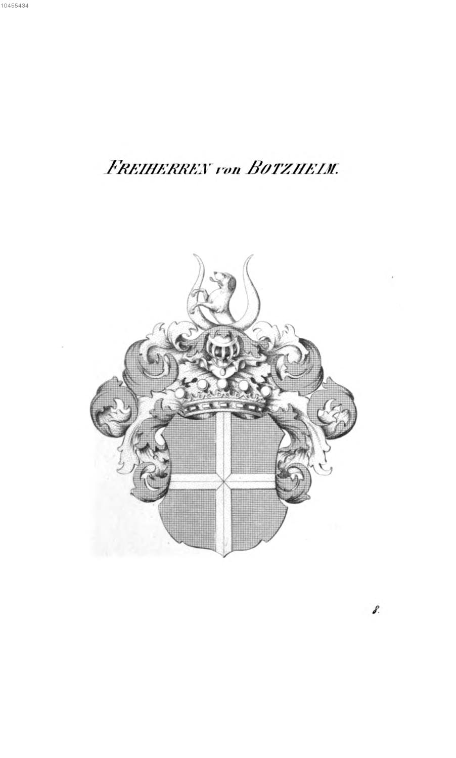 Botzheim — Tyroff オーストリア君主国紋章集の原図