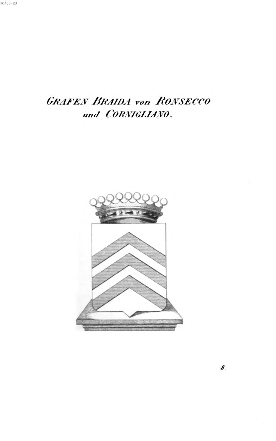 Braida von Ronsecco und Cornigliano 2 — Tyroff オーストリア君主国紋章集の原図
