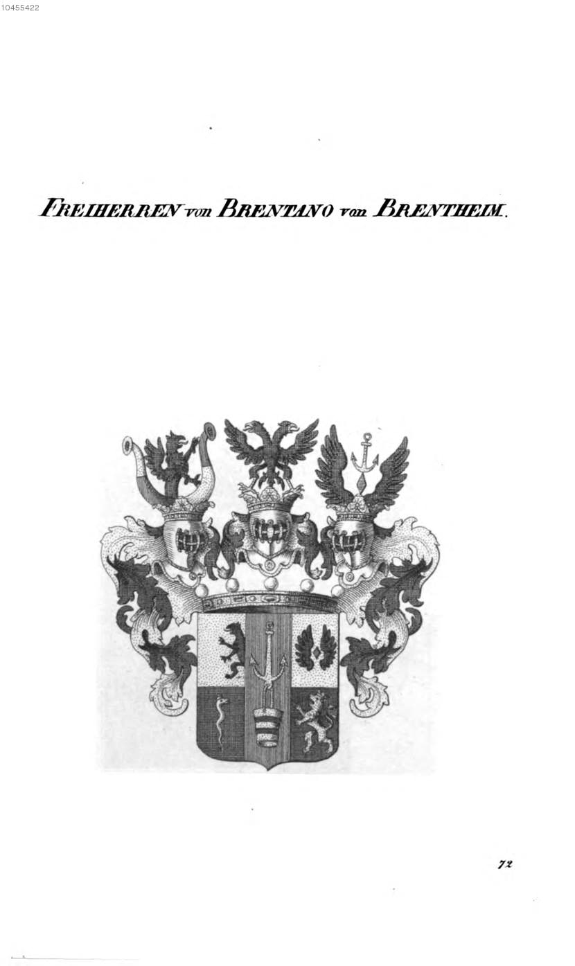 Brentano von Brentheim 2 — Tyroff オーストリア君主国紋章集の原図
