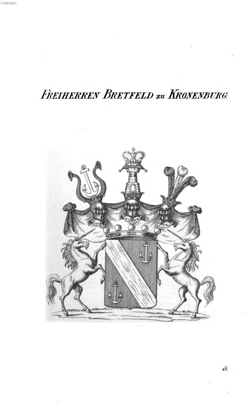 Bretfeld zu Kronenburg 2 — Tyroff オーストリア君主国紋章集の原図